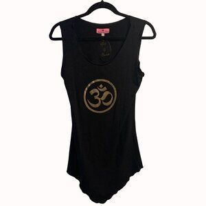 Black Namaste Long Tank Top – L – NWT